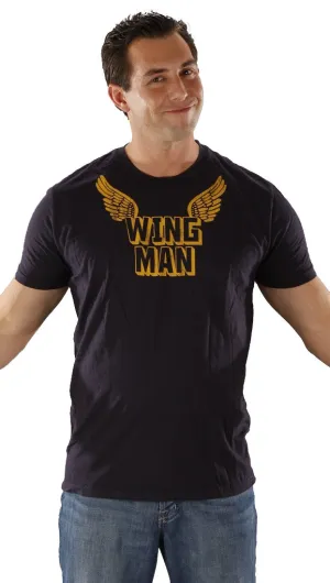 Local Celebrity Wing Man Tee in Navy