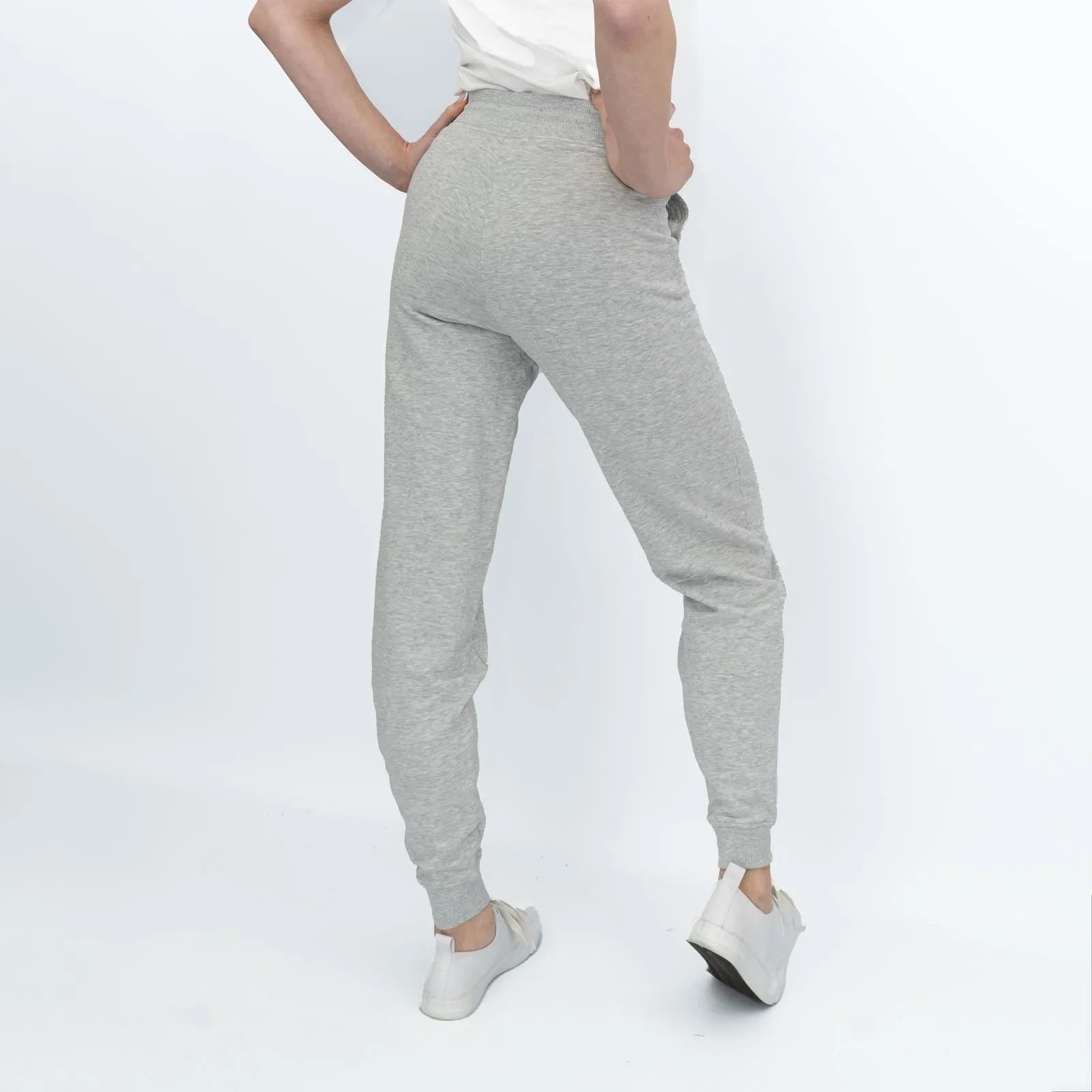 M&S Womens Classic Jogger Cotton Rich Grey