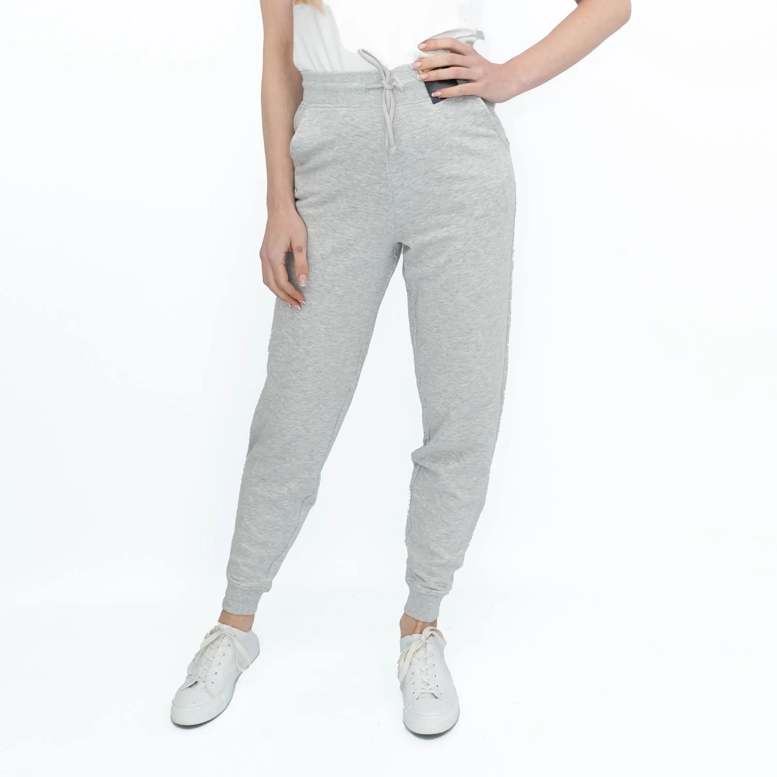 M&S Womens Classic Jogger Cotton Rich Grey