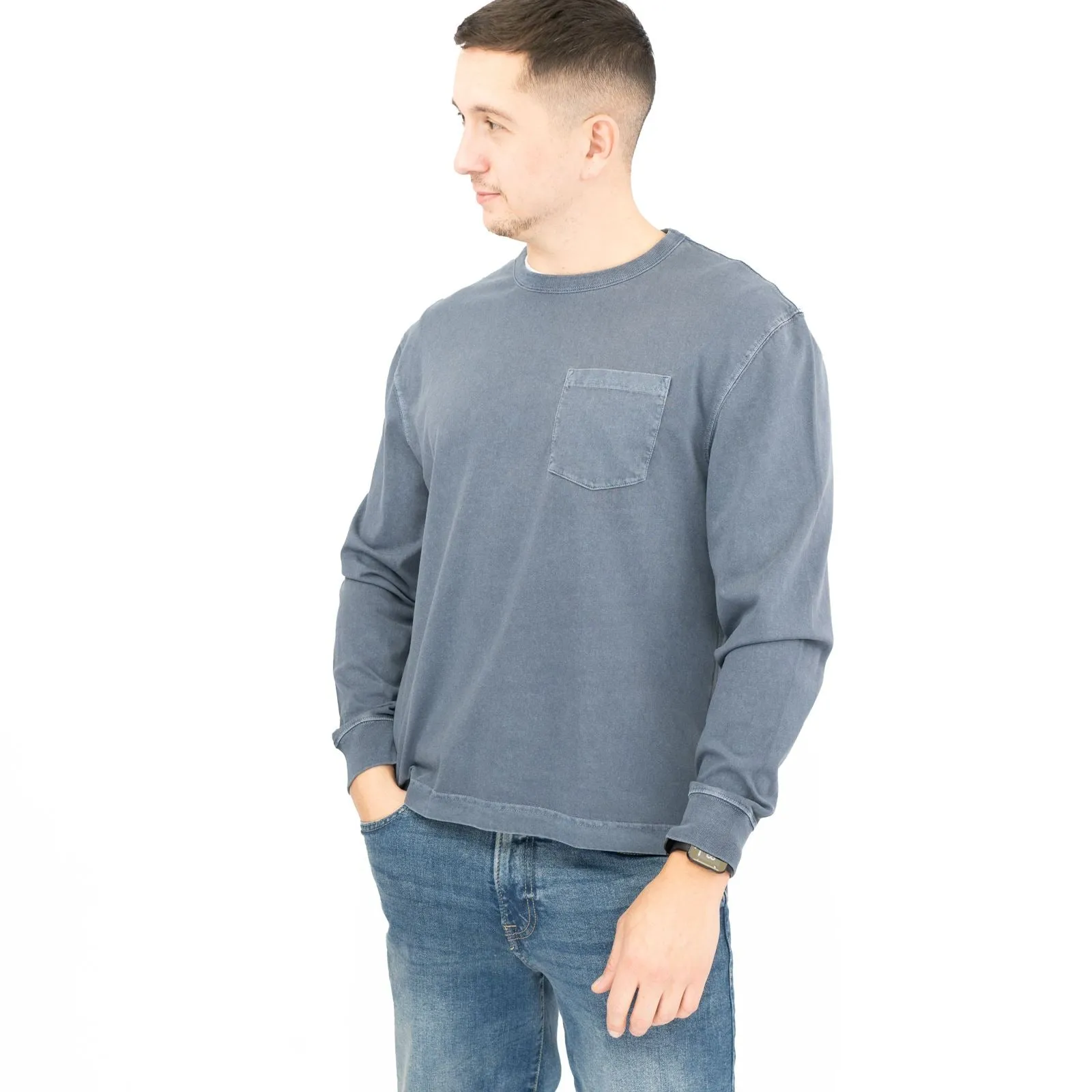 Marks & Spencer Mens Navy Relaxed Fit Sweatshirt