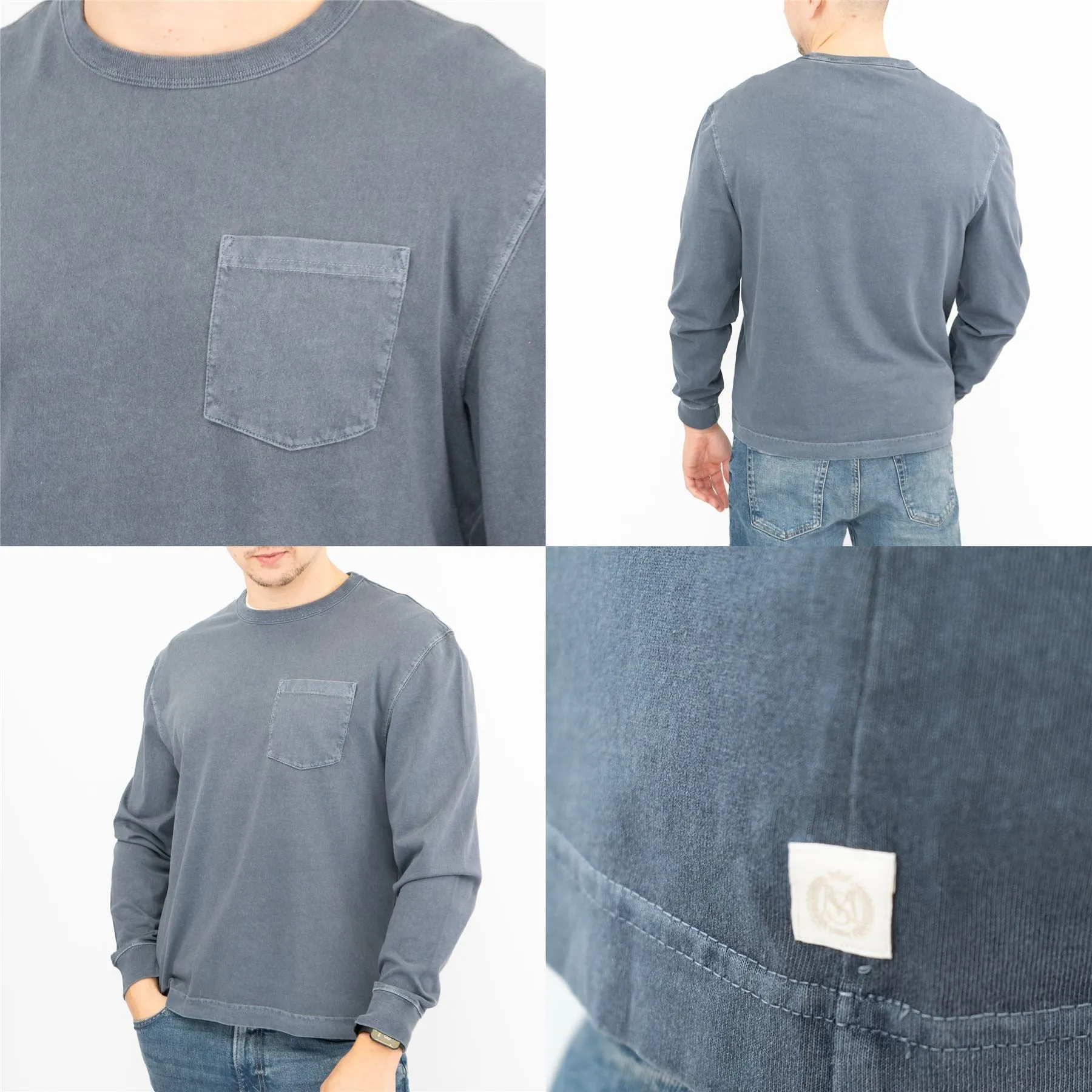 Marks & Spencer Mens Navy Relaxed Fit Sweatshirt