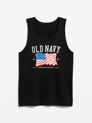Matching Old Navy Flag Graphic Tank Top For Men