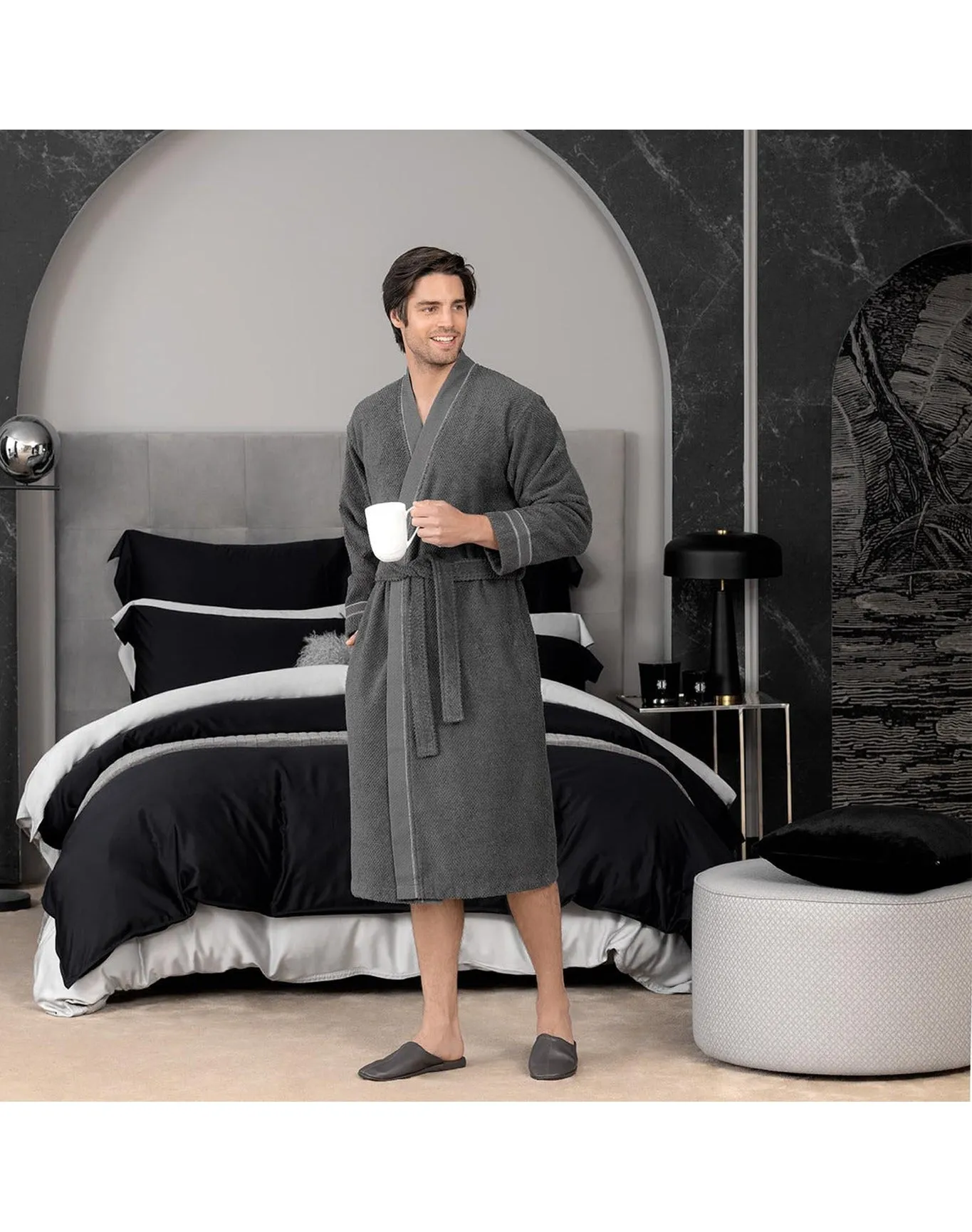 Men | Miel Robe | Grey TOGAS