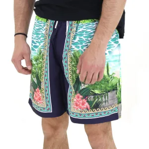 Men's Lake Print Swim Short,Multi