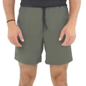 Men's Solid Beach Short,Olive