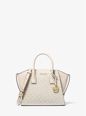 Michael Kors Avril Small Logo and Leather Satchel - Women