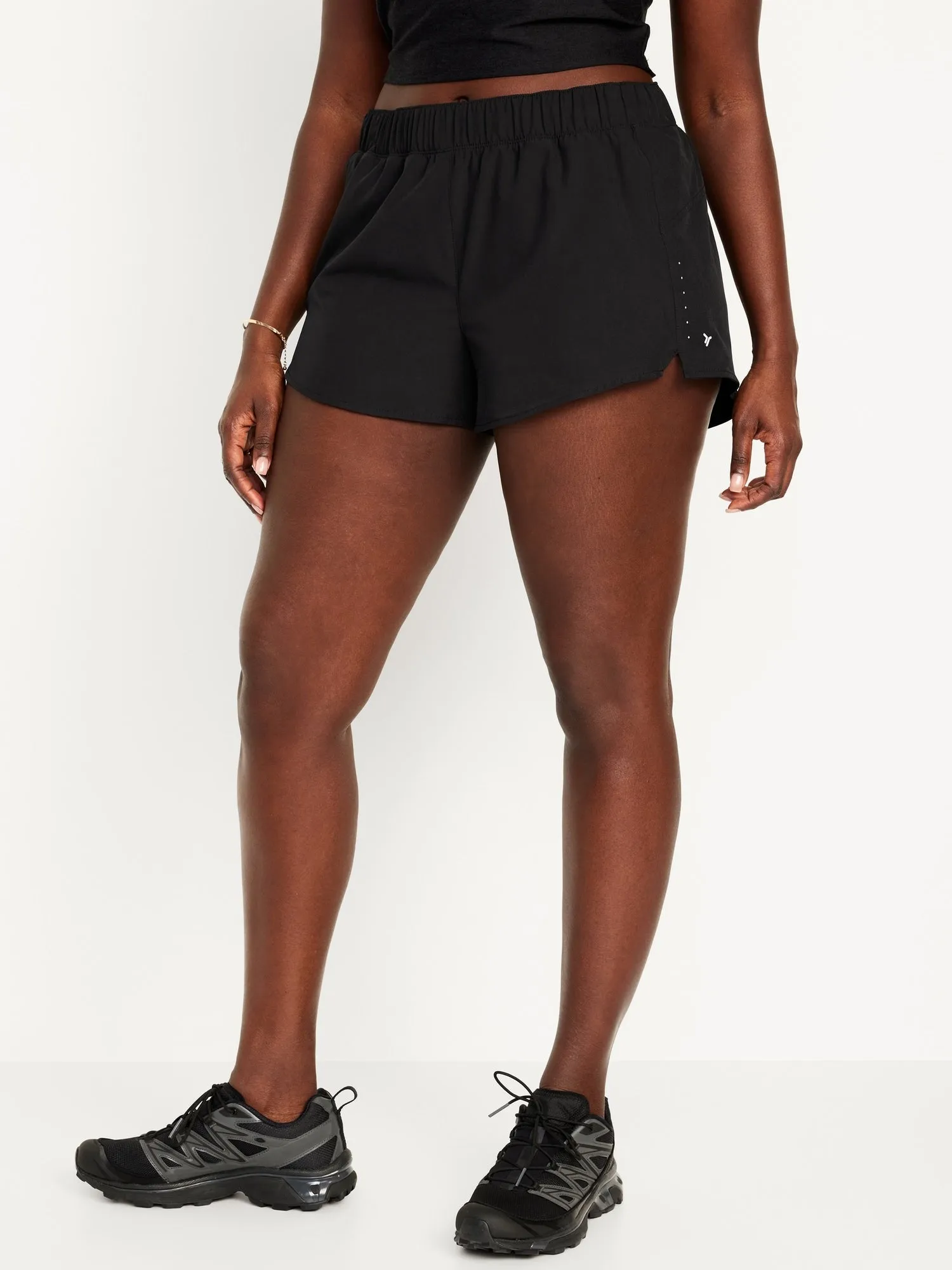 Mid-Rise StretchTech Run Shorts for Women -- 3-inch inseam