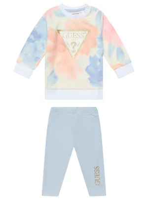 Multi-Coloured Long Sleeve Active Top and Leggings (0-18m) Guess