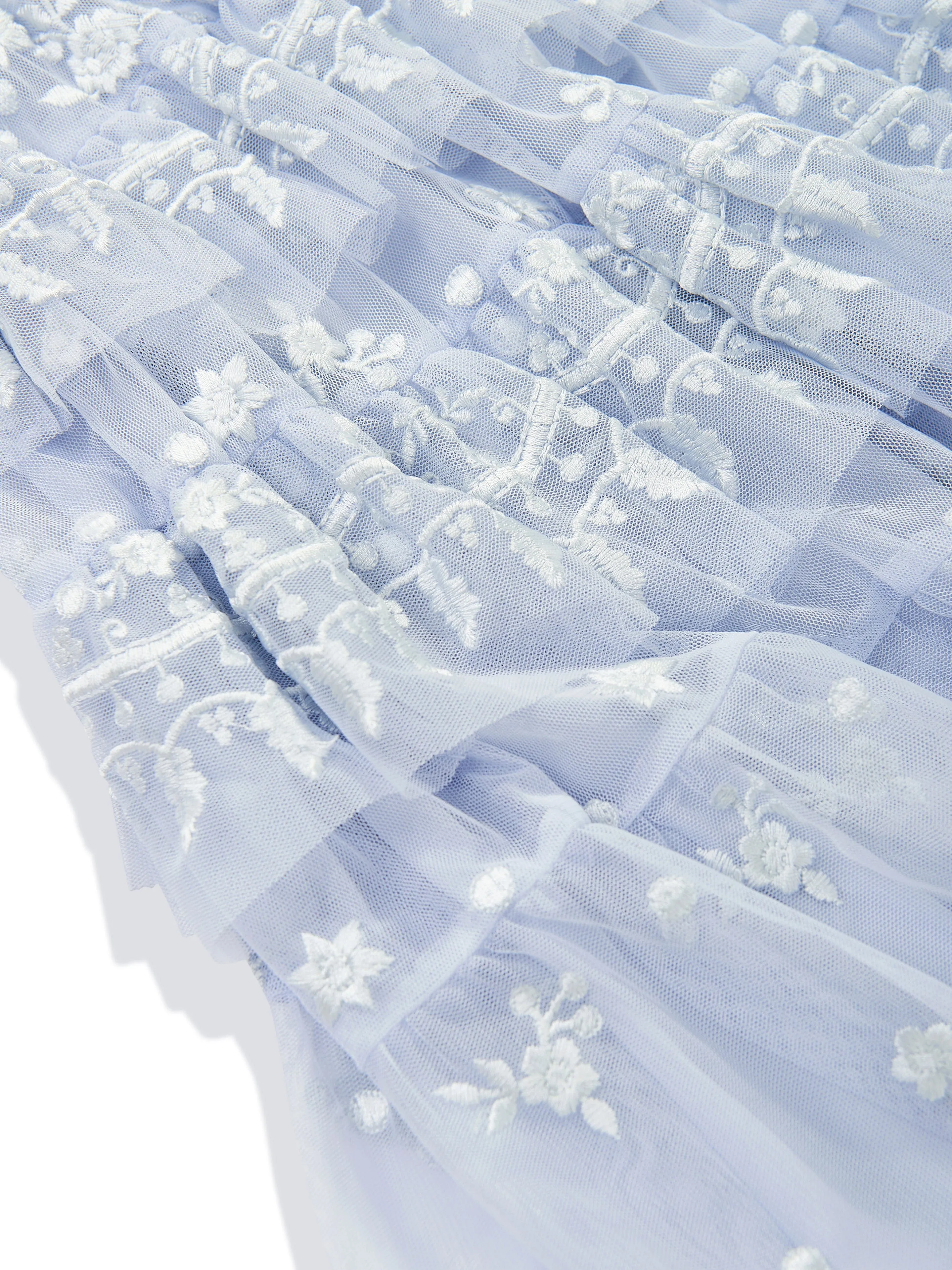 Needle & Thread Girls Angelica Lace Dress in Blue