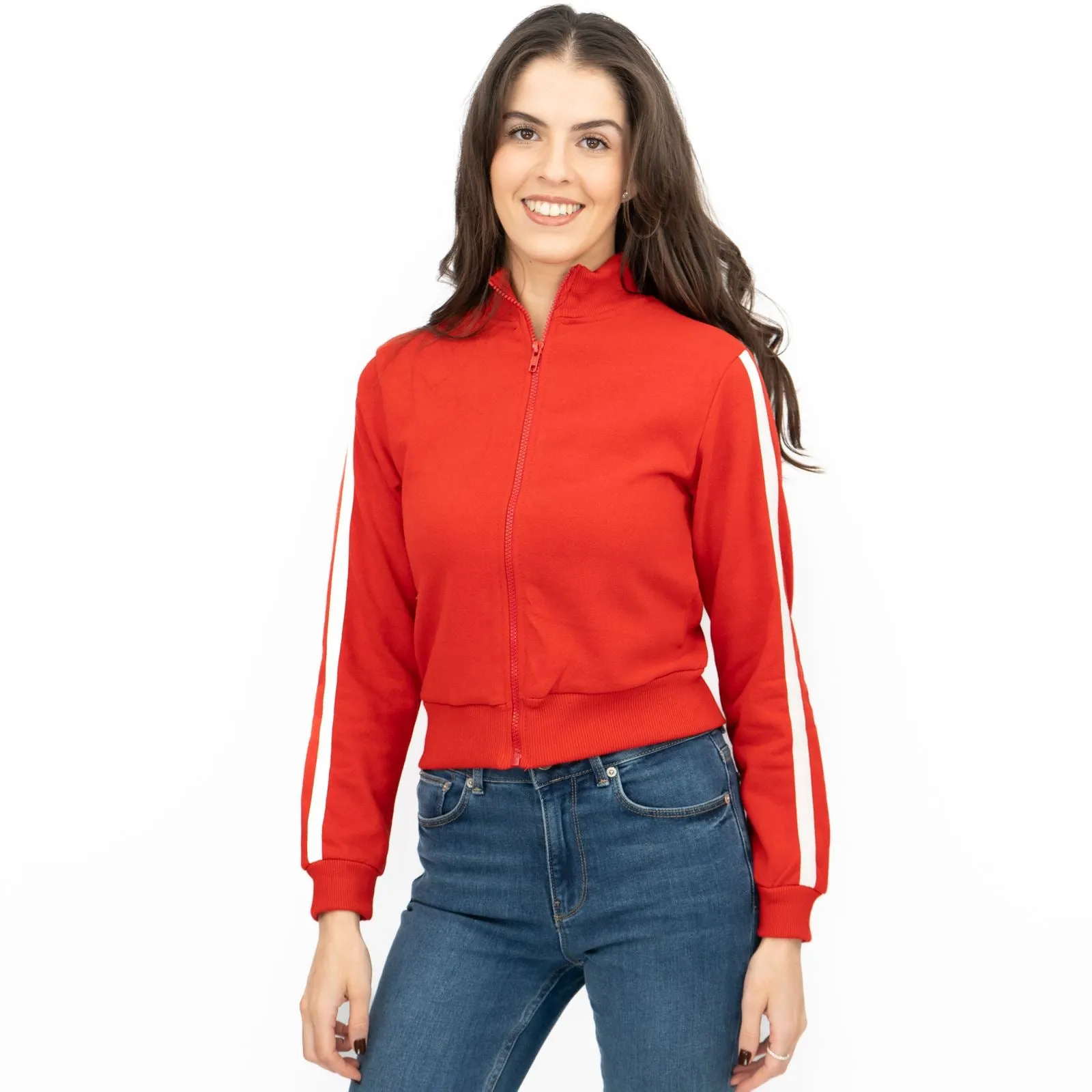 New Look Red Long Sleeve Full Zip Track Top