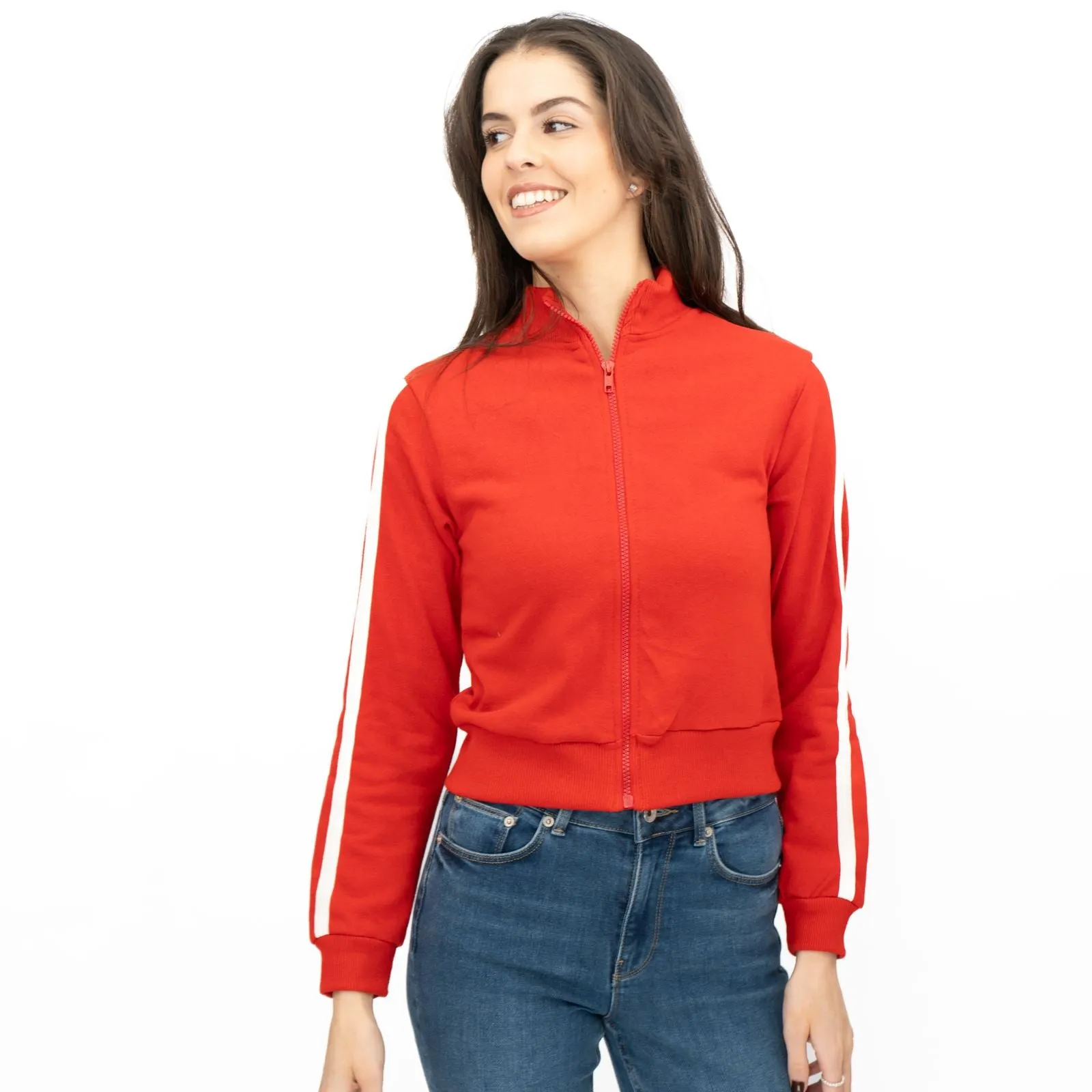 New Look Red Long Sleeve Full Zip Track Top