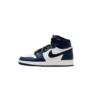 Nike Air Jordan 1 Retro High OG Midnight Navy/Black-White-Sail  FD1437-401 Grade-School