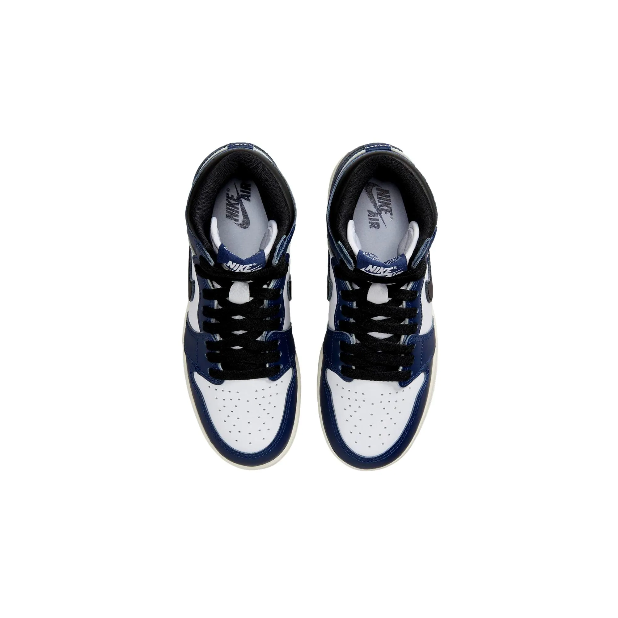 Nike Air Jordan 1 Retro High OG Midnight Navy/Black-White-Sail  FD1437-401 Grade-School