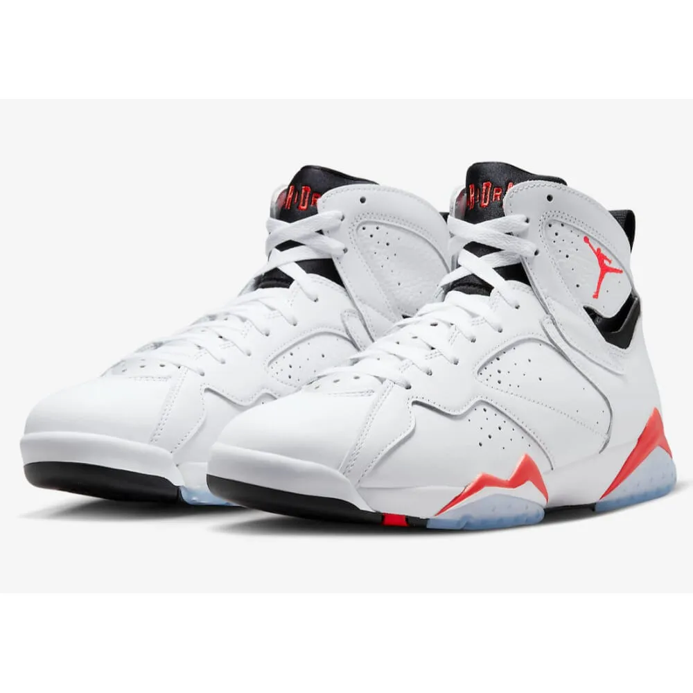 Nike Air Jordan 7 Retro White/Crimson-Black  DQ6040-160 Grade-School