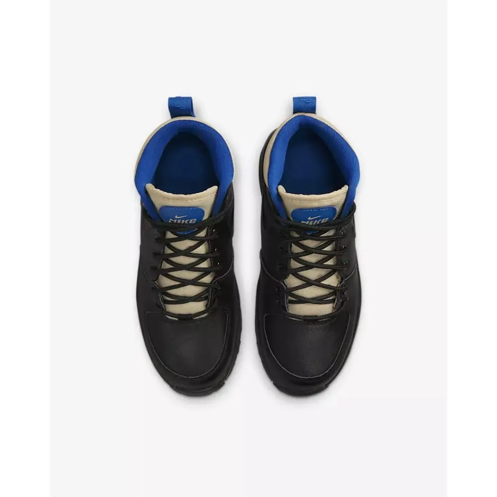 Nike Manoa Leather Black/Black-Sesame-Game Royal  BQ5372-003 Grade-School