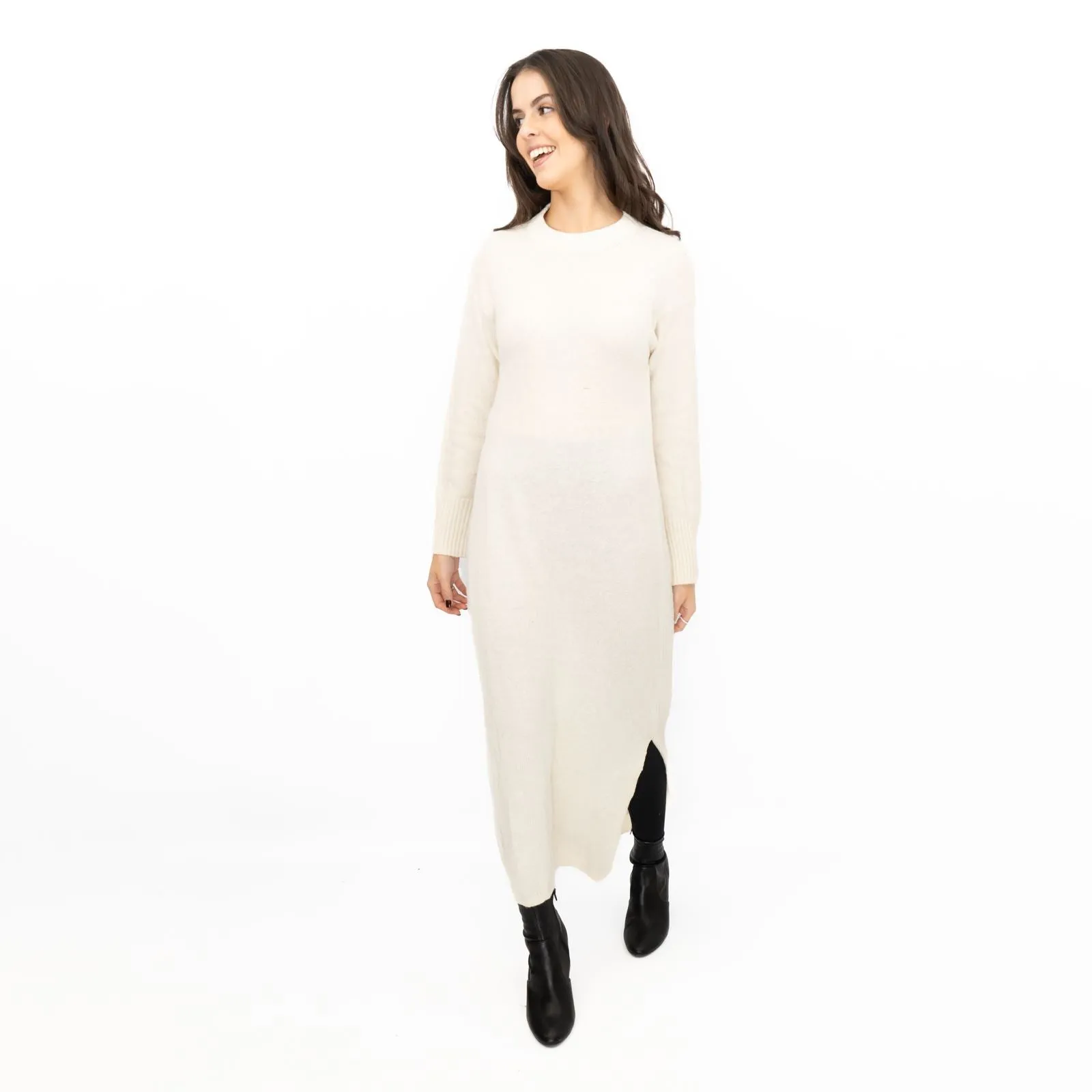 Nobodys Child Cream Midi Jumper Dress
