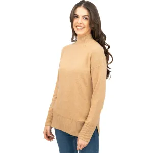 Nobodys Child Longline Jumper Funnel Neck Supersoft Camel