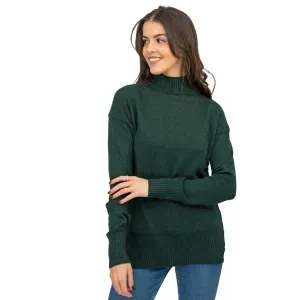 Nobodys Child Longline Jumper Funnel Neck Supersoft Green