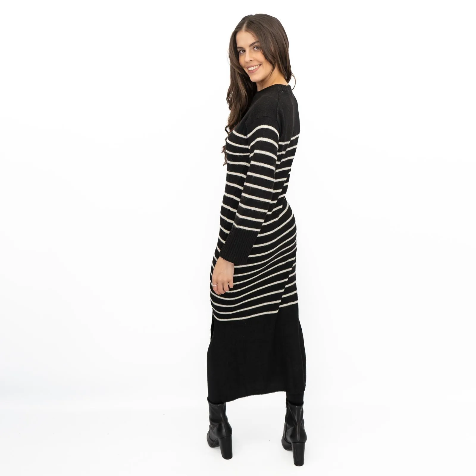 Nobodys Child Striped Midi Jumper Dress