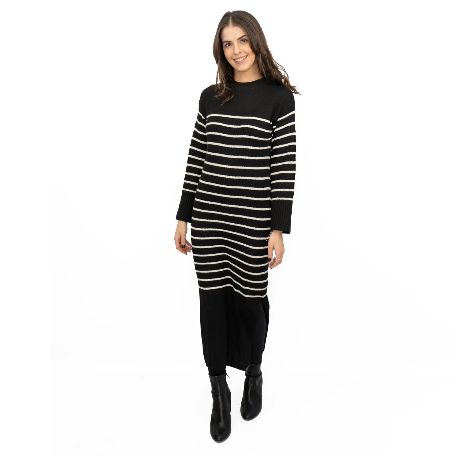 Nobodys Child Striped Midi Jumper Dress