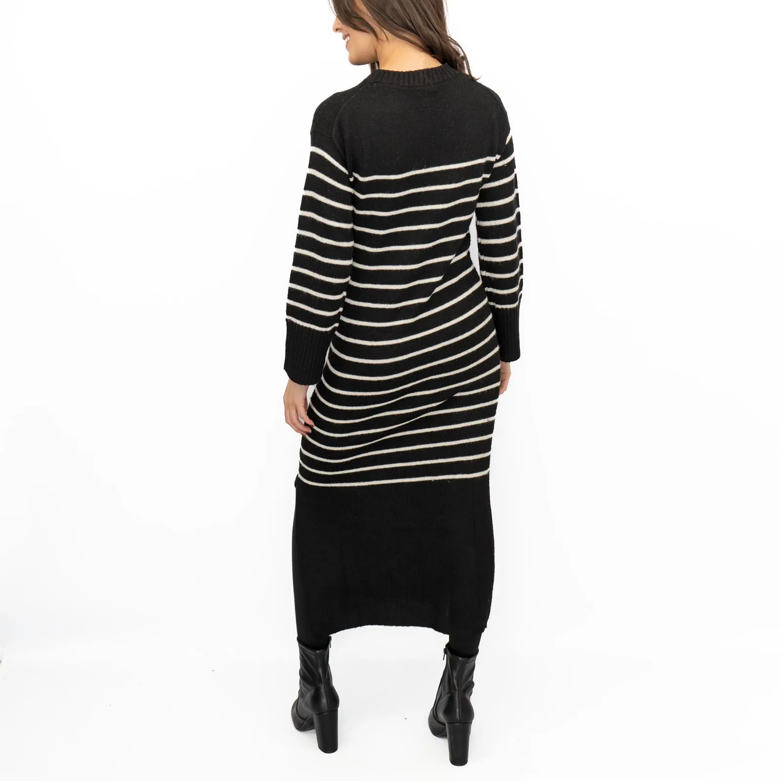 Nobodys Child Striped Midi Jumper Dress