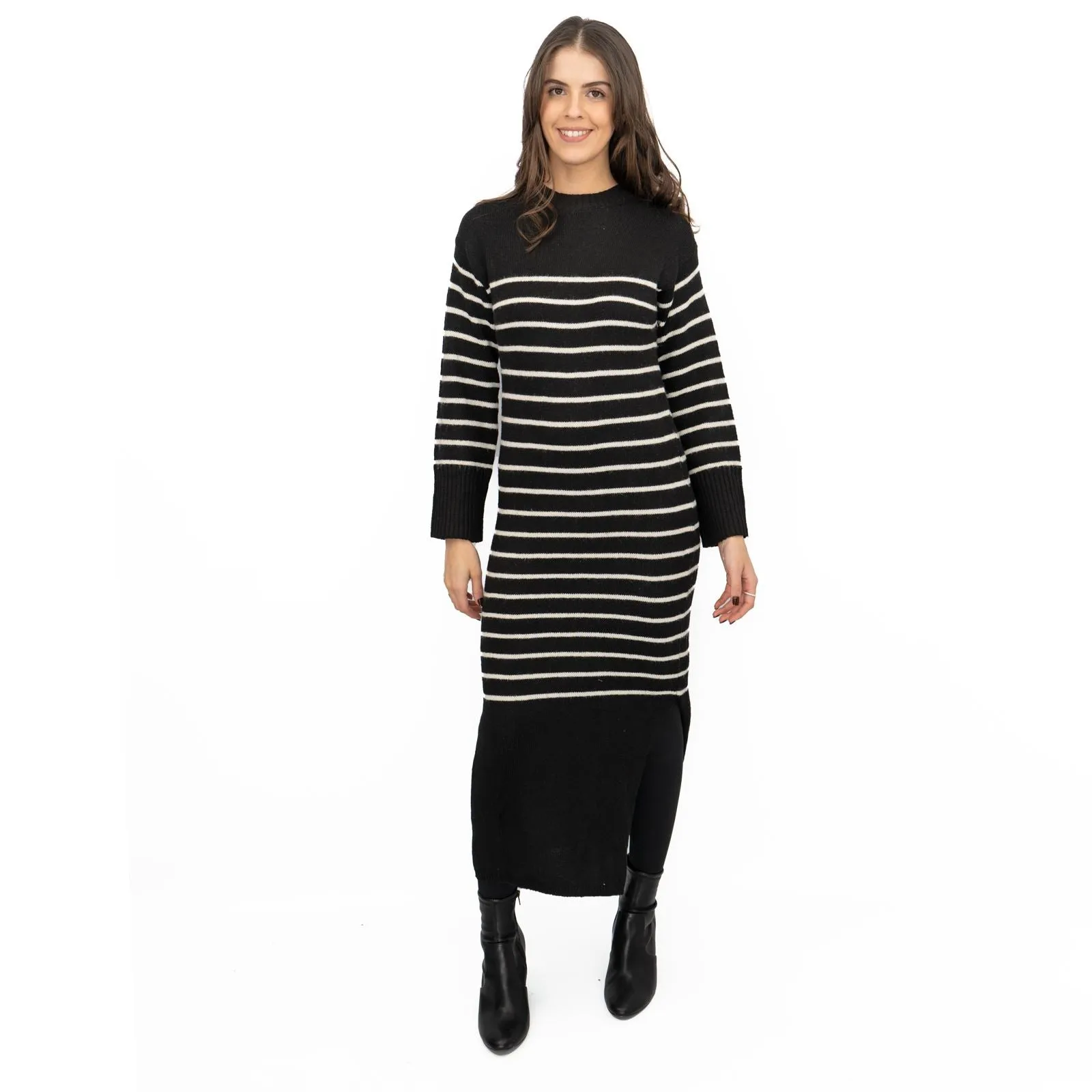 Nobodys Child Striped Midi Jumper Dress