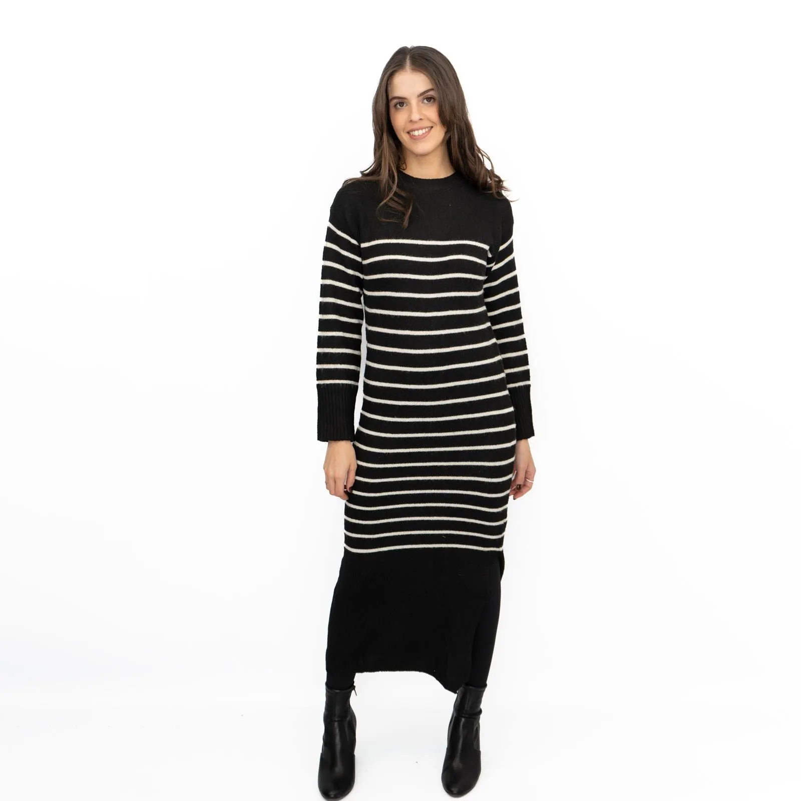 Nobodys Child Striped Midi Jumper Dress