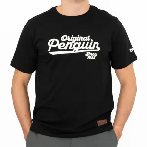 Original Penguin T-shirt Short Sleeve Embroidered Black