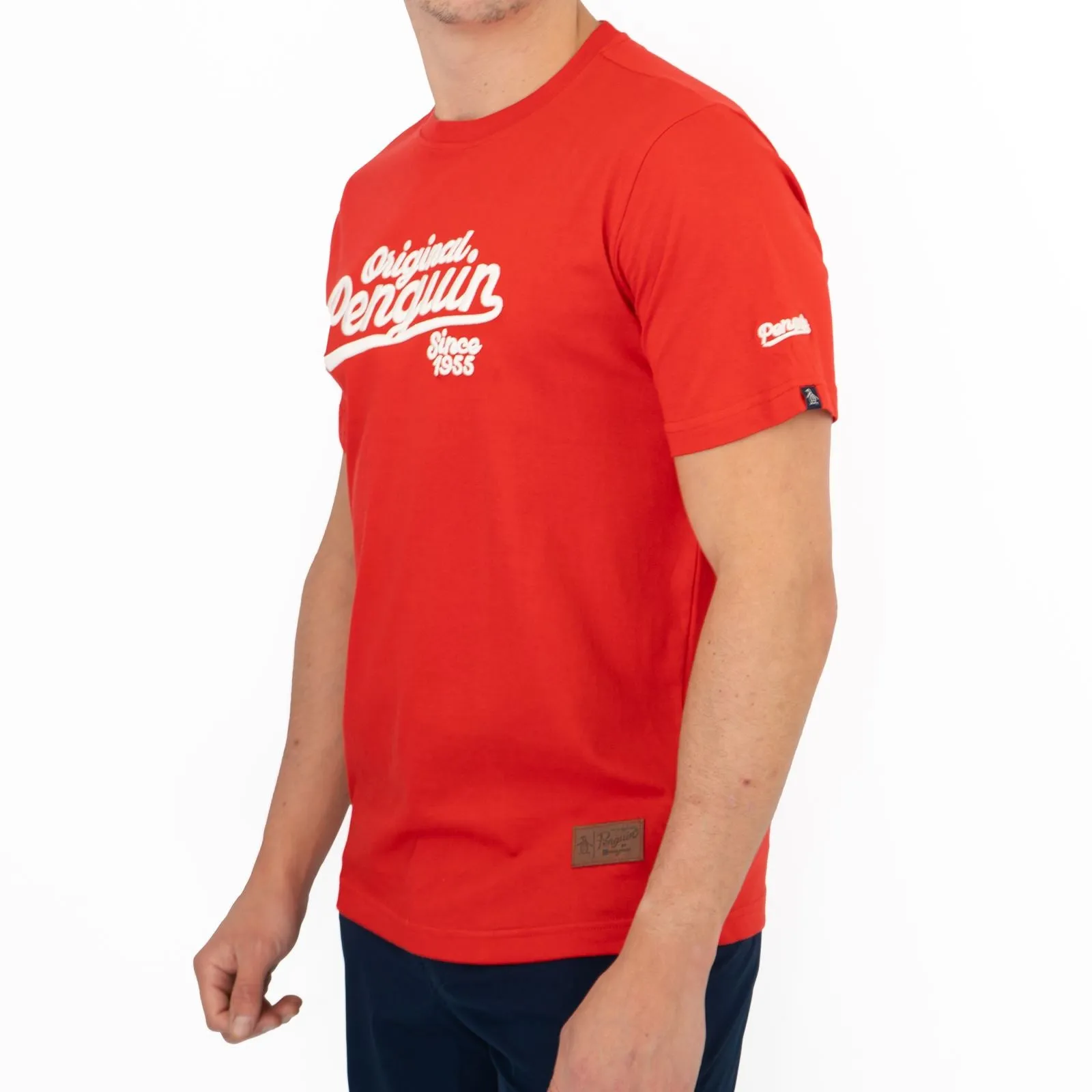 Original Penguin T-shirt Short Sleeve Embroidered Red