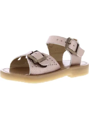 Pearl Girls Faux Leather Buckle Ankle Strap