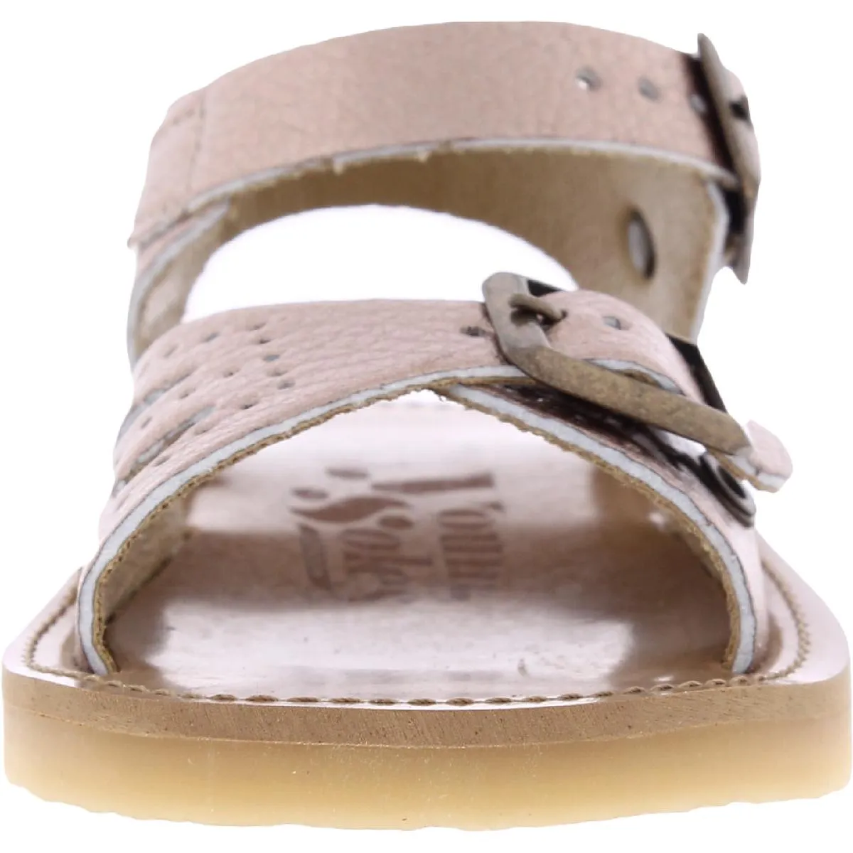 Pearl Girls Faux Leather Buckle Ankle Strap