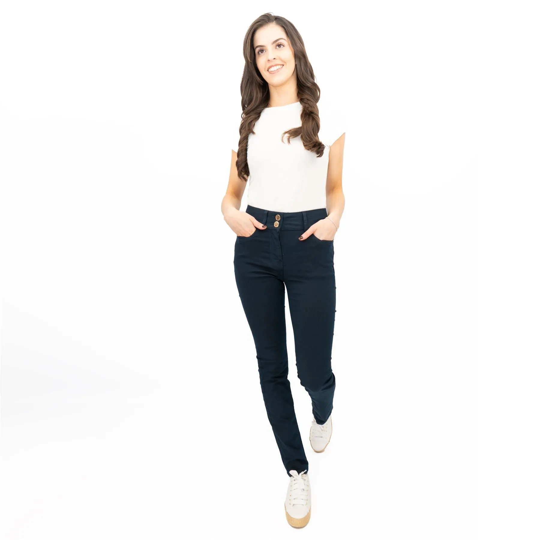 Phase Eight Skinny Jeans Navy Aida Trousers