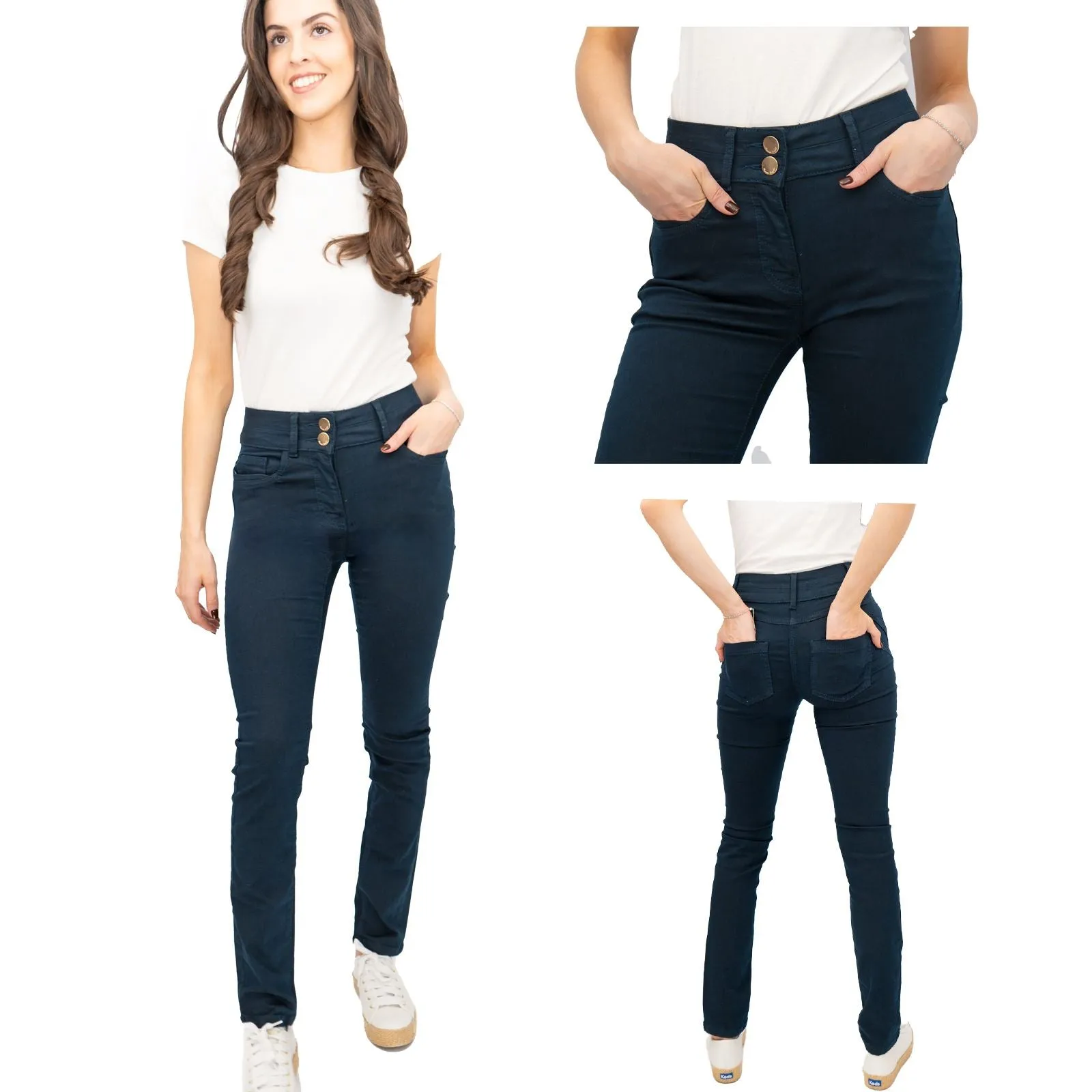 Phase Eight Skinny Jeans Navy Aida Trousers