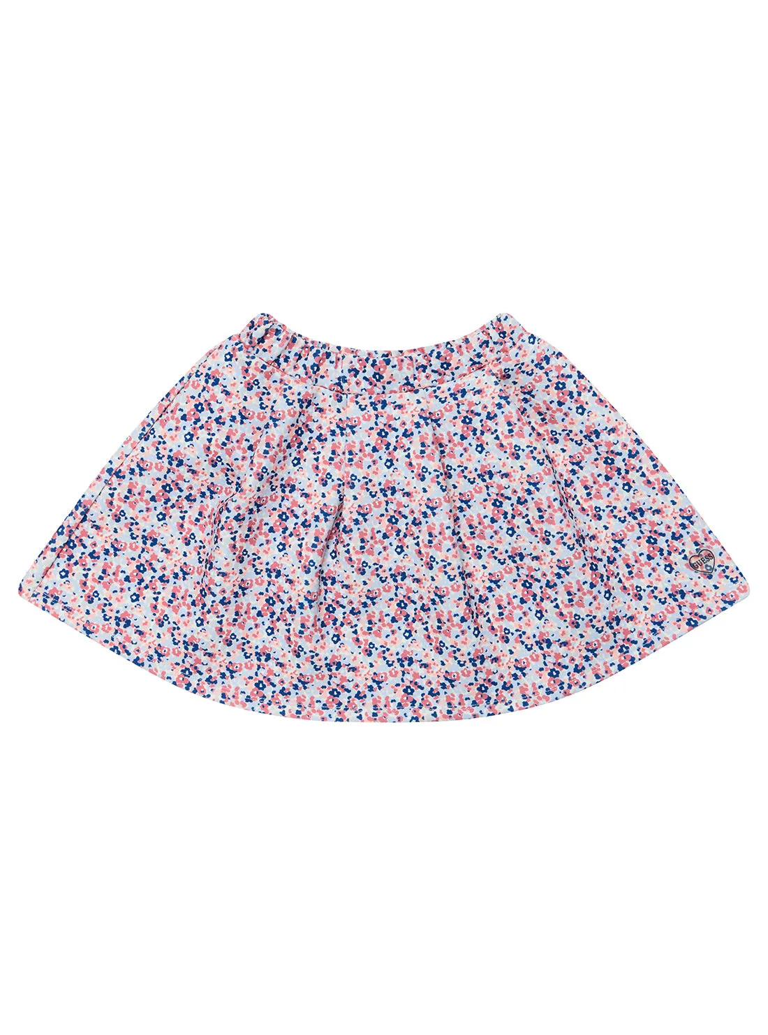 Pink Floral Scuba Mini Skirt (2-7) Guess