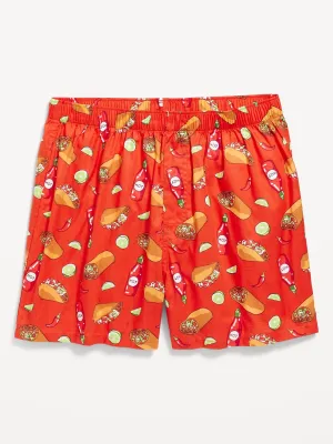 Printed Soft-Washed Boxer Shorts for Men -- 3.75-inch