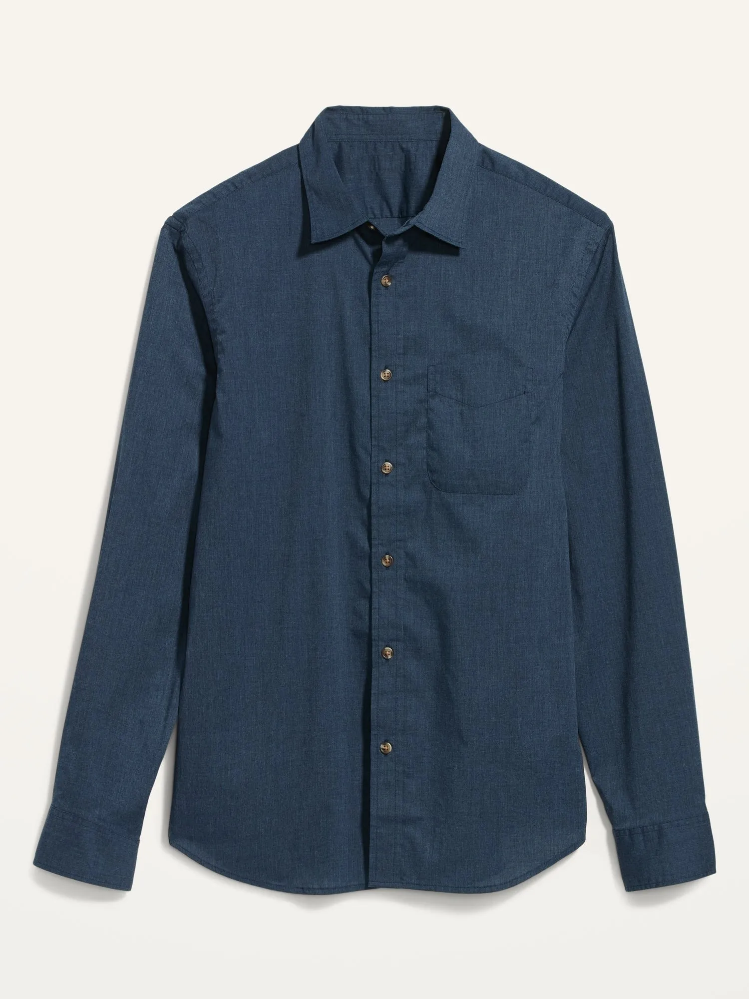 Regular Fit Built-In Flex Everyday Poplin Shirt for Men