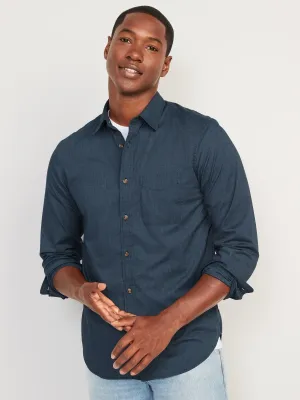 Regular Fit Built-In Flex Everyday Poplin Shirt for Men