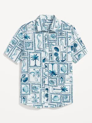 Regular-Fit Short-Sleeve Everyday Shirt for Men