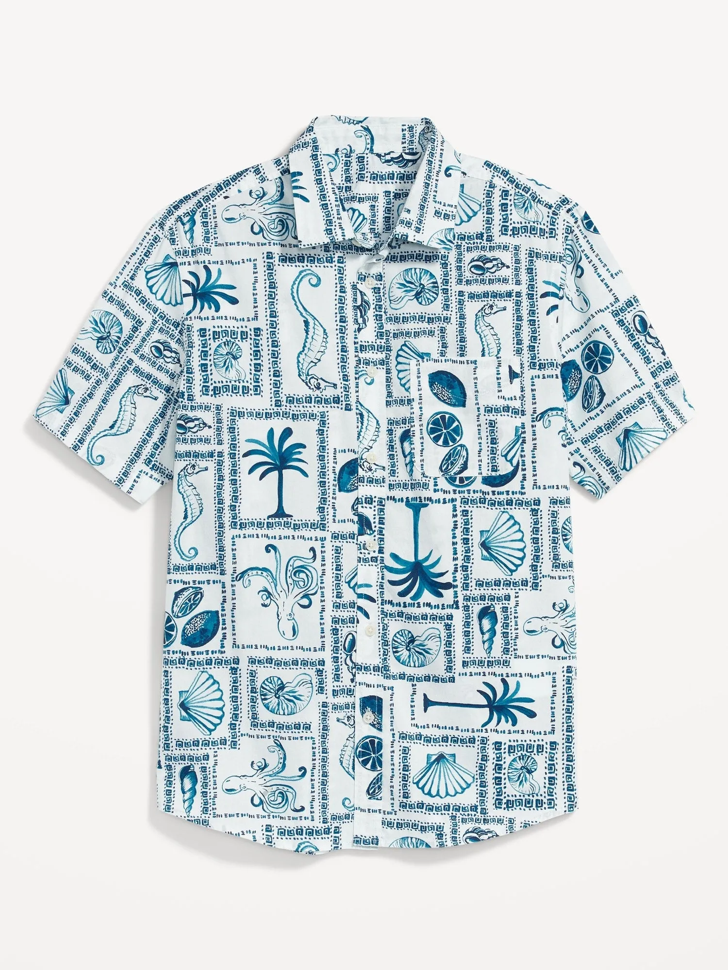 Regular-Fit Short-Sleeve Everyday Shirt for Men