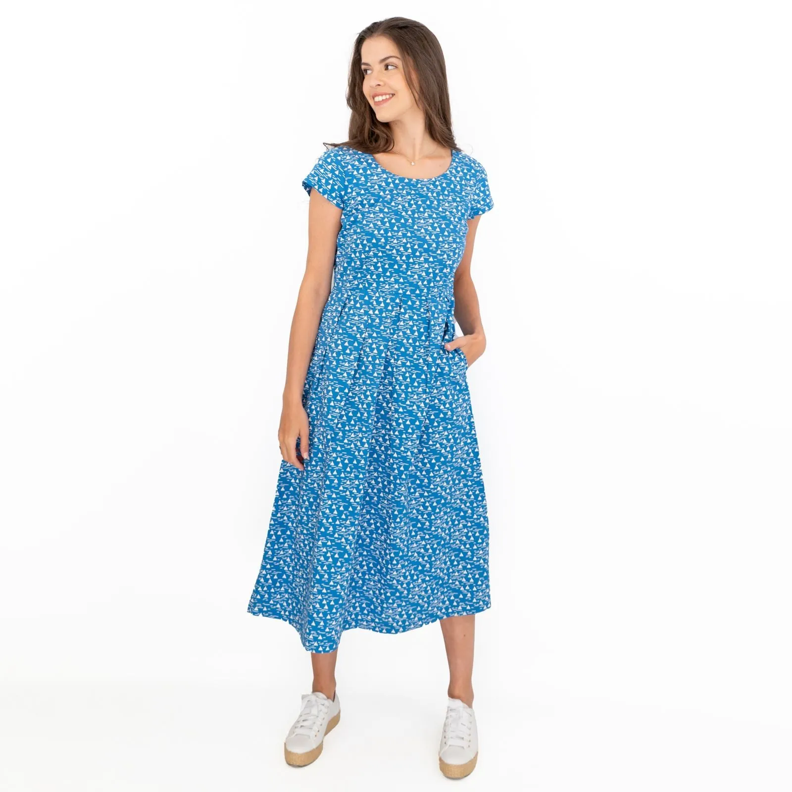 Seasalt Before Now Blue Boat Midi Dress
