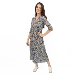 Seasalt Blue Chapelle Dress in Woodland Garlic Marine