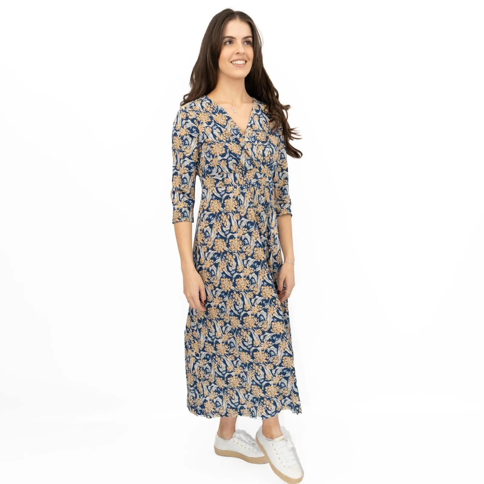 Seasalt Blue Chapelle Dress in Woodland Garlic Marine