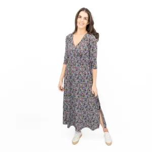 Seasalt Maggie Maxi Dress Navy Floral Moor Maritime