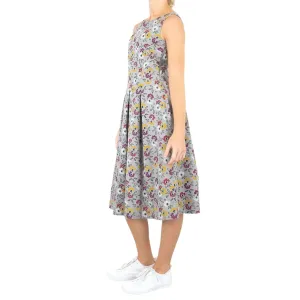 Seasalt Merthen Grey Floral Sleeveless Midi Dress