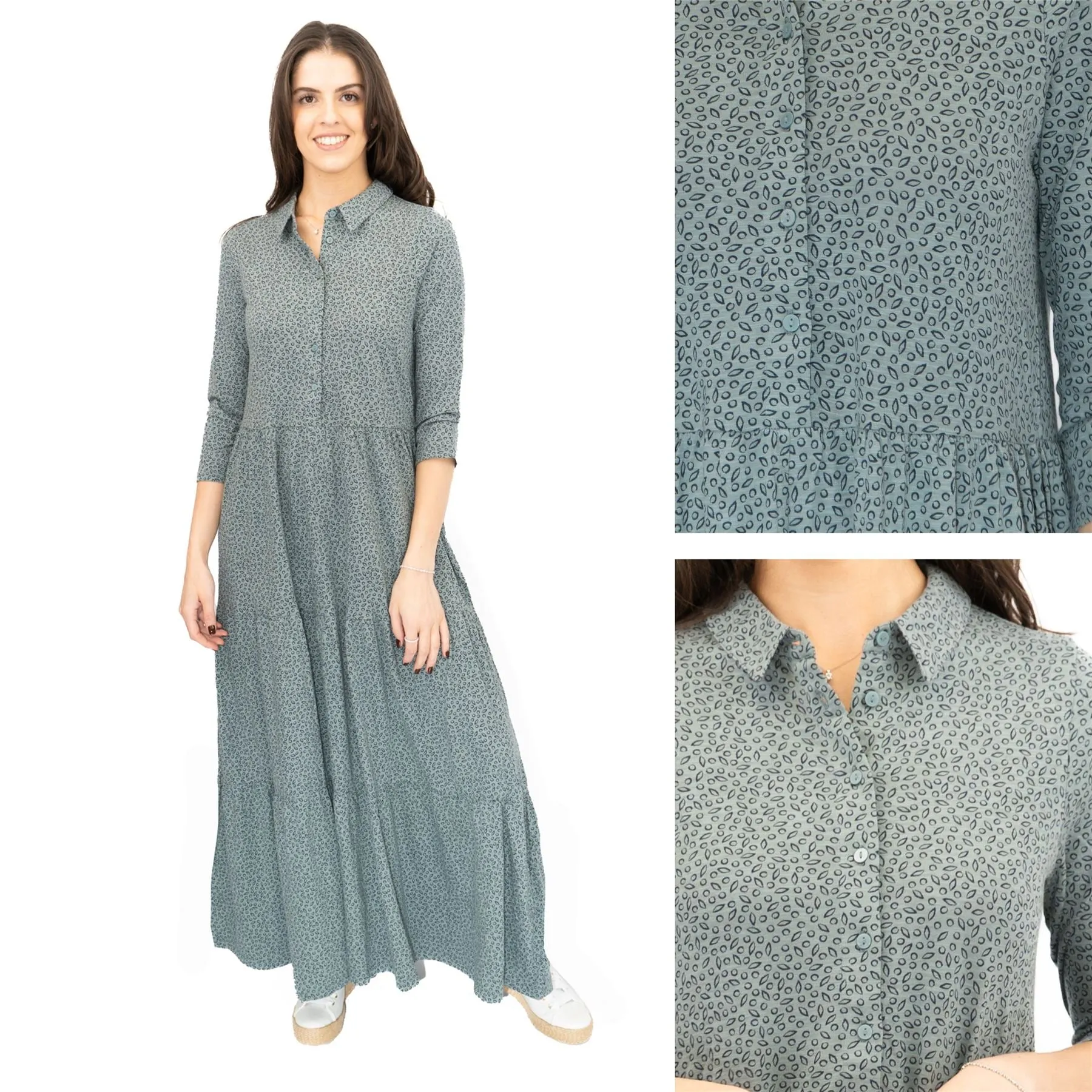 Seasalt Windflower Dress Blue Grey