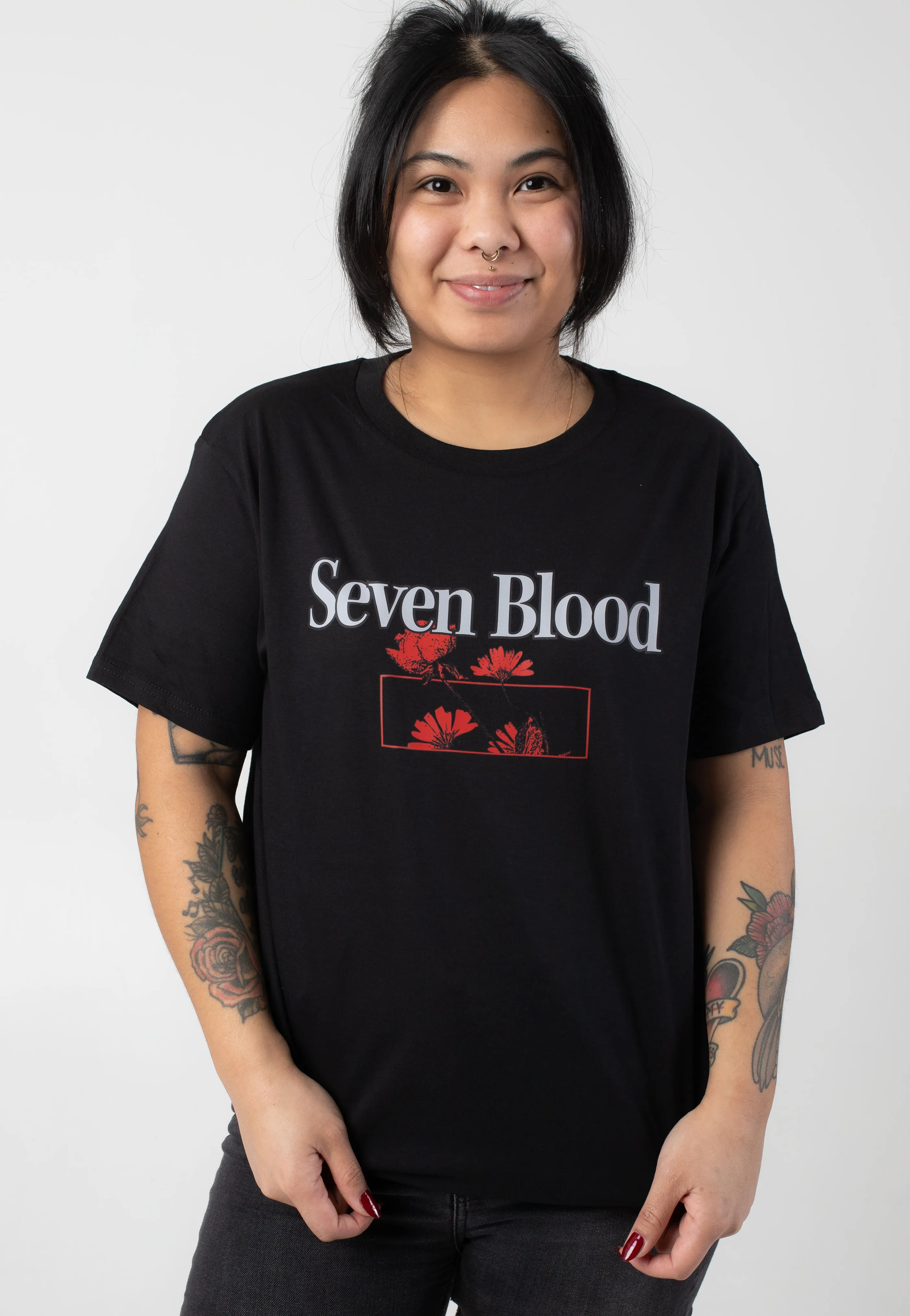 Seven Blood - Flowers Mirror - T-Shirt