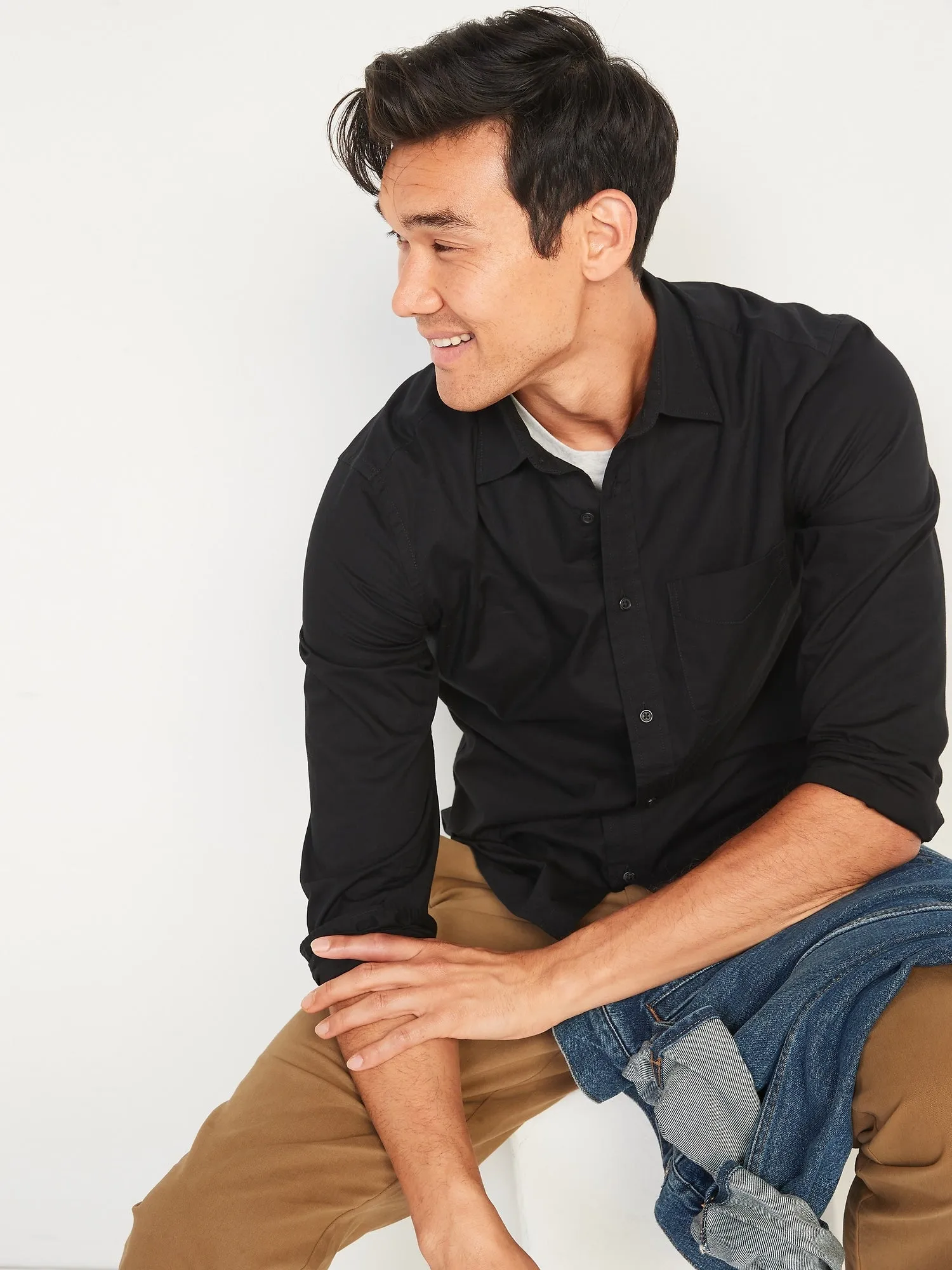 Slim-Fit Built-In Flex Everyday Shirt for Men