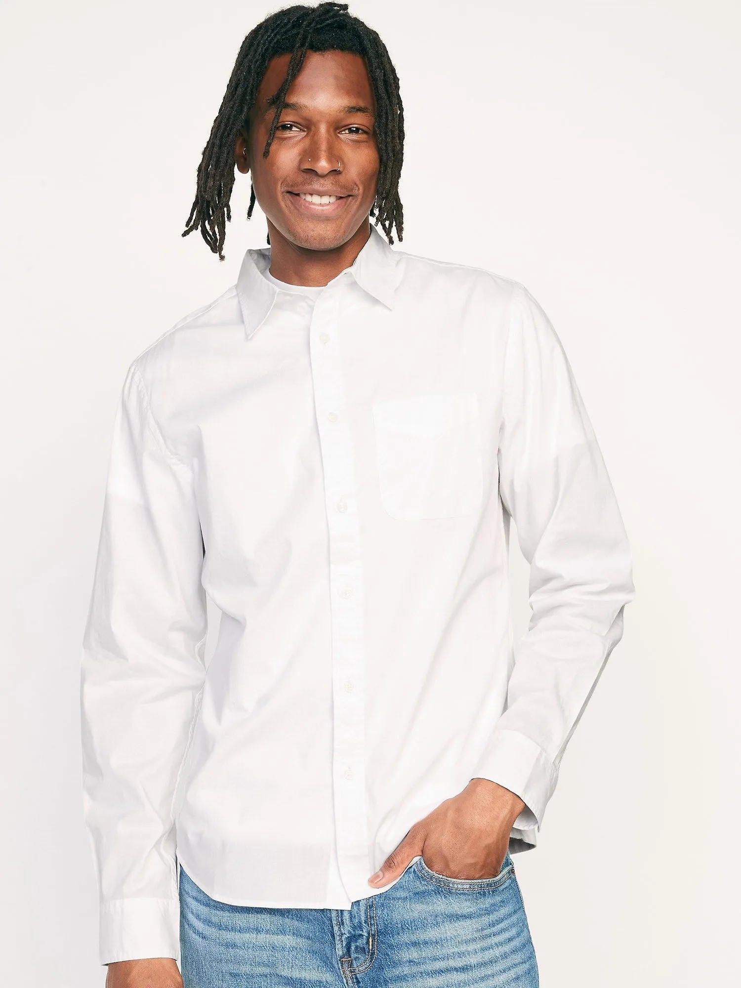 Slim-Fit Built-In Flex Everyday Shirt for Men