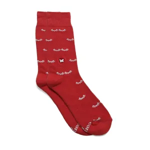 Socks that stop Violence against Women (eyelash)