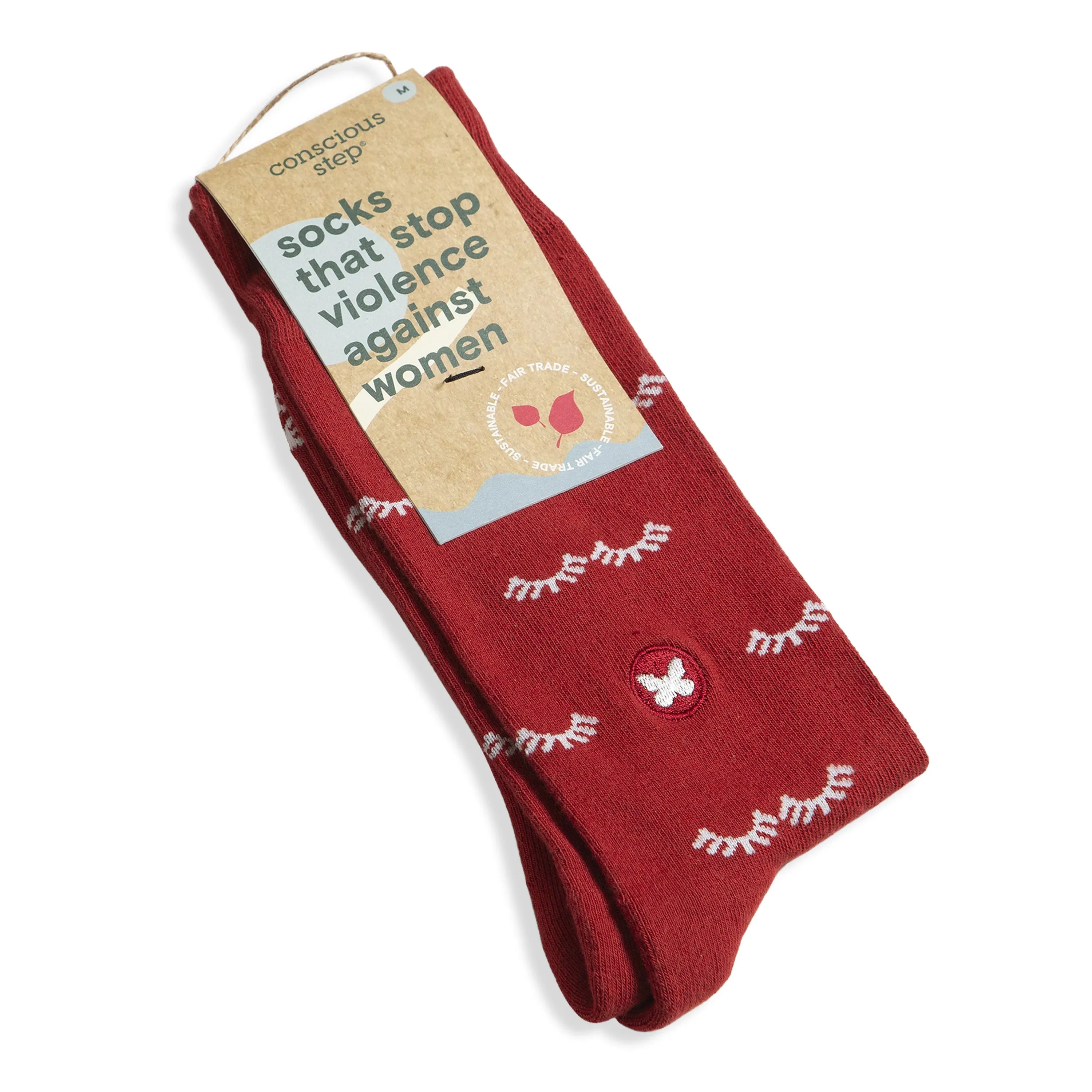 Socks that stop Violence against Women (eyelash)